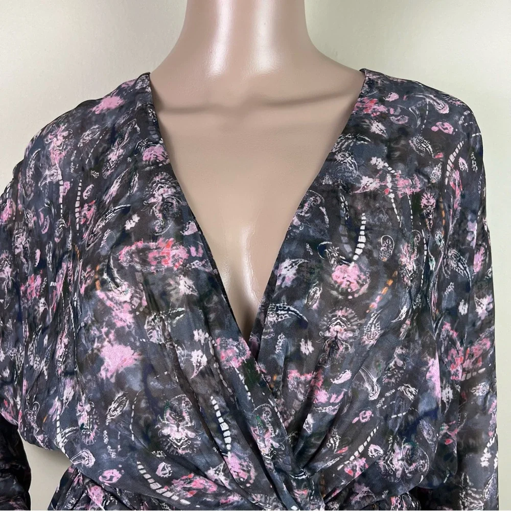 NEW IRO PRINTED PLUNGING V-NECK JUMPSUIT - Picture 3 of 8